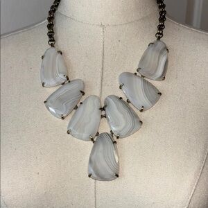 Kendra Scott Harlow Brass Agate Necklace